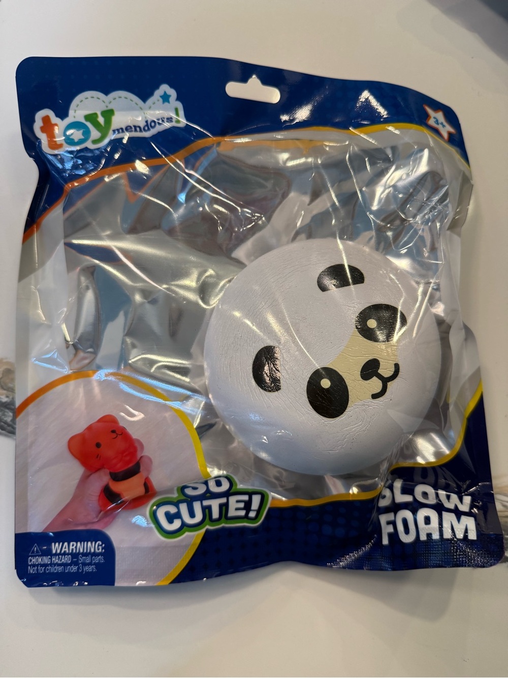 White Panda Slow-Rise Foam Squishy